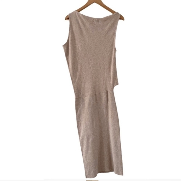 Reiss Claudine Draped stretch-jersey bodycon dress Size Small in Neutral - Picture 6 of 10